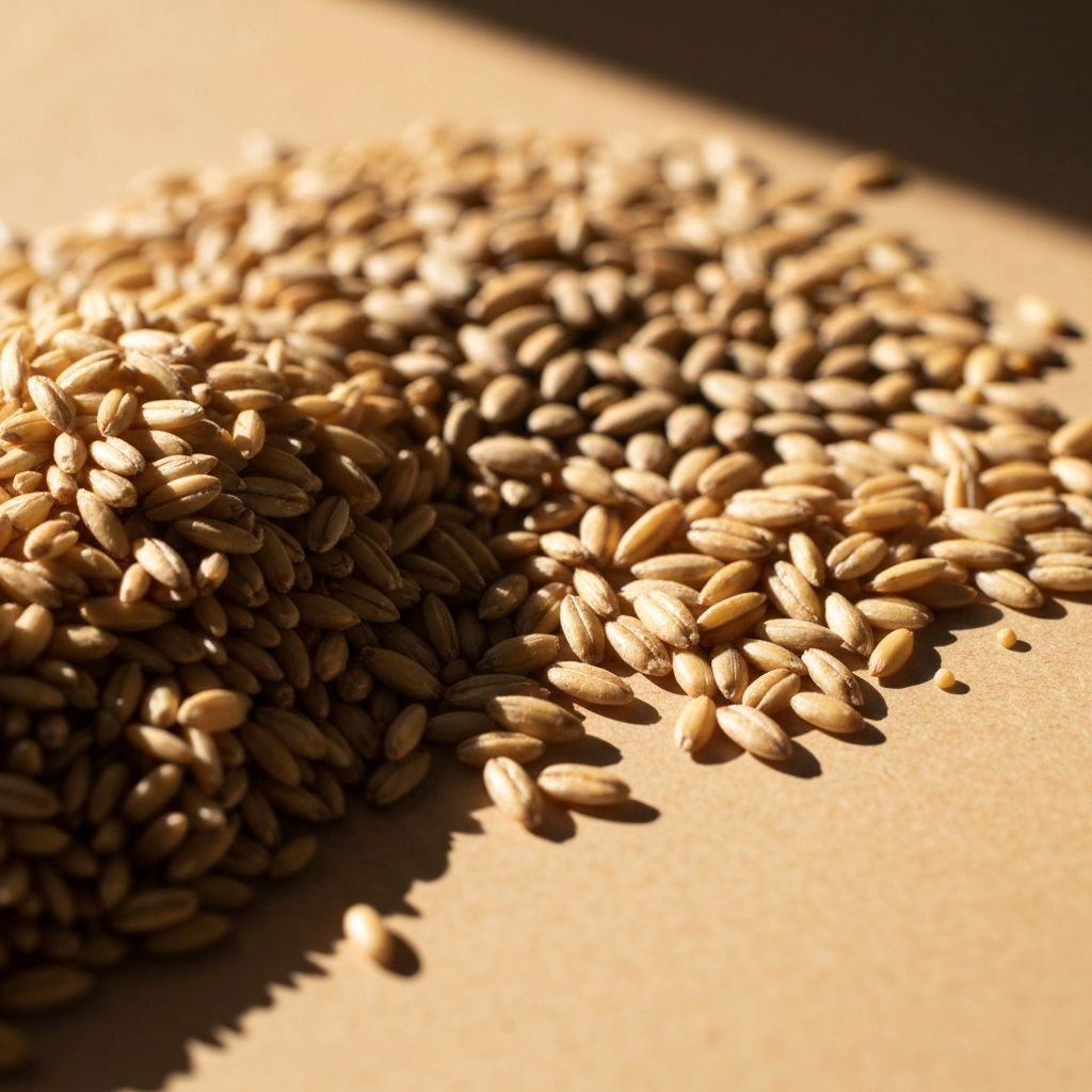 Fresh whole grains and seeds